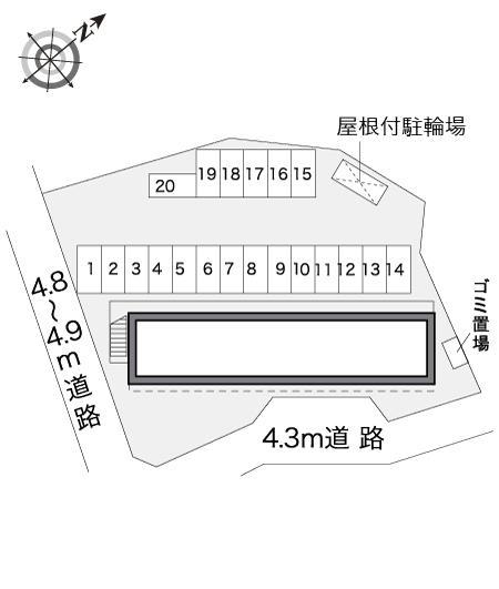 やまろ(18389)の駐車配置図
