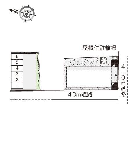 Ｊ＆Ｋ(41105) 敷地外駐車場の駐車配置図