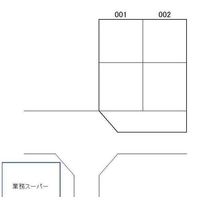猪子パーキングの駐車配置図
