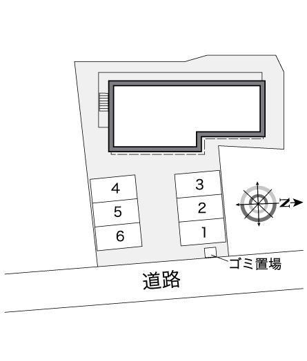 三ッ松(26109)の駐車配置図