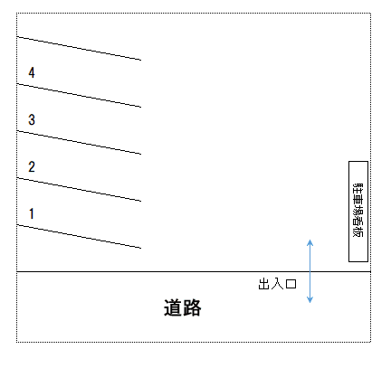 松浜七丁目貸駐車場の駐車配置図