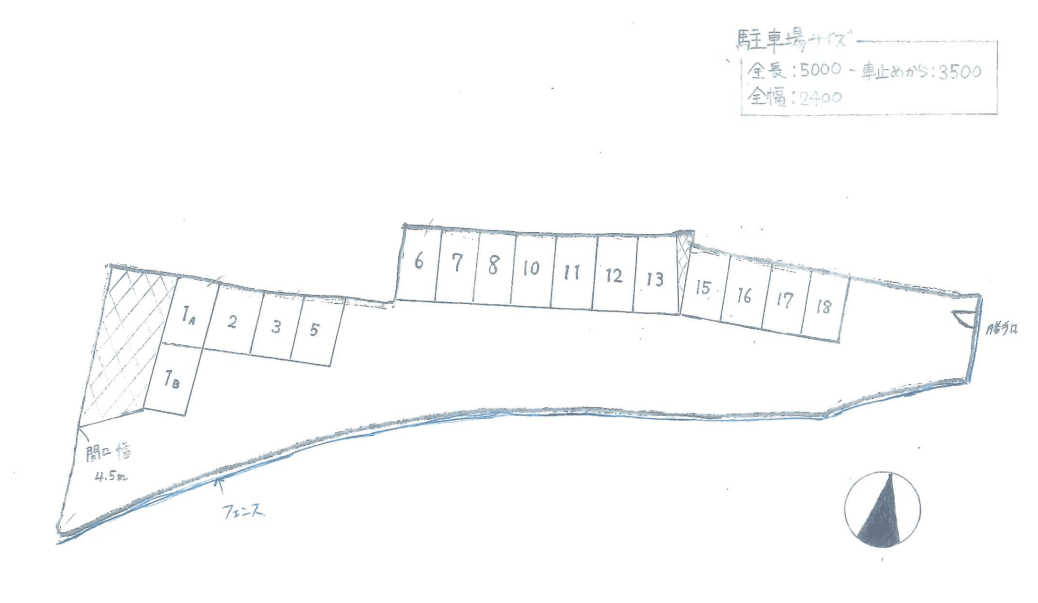 スターパーキングの駐車配置図