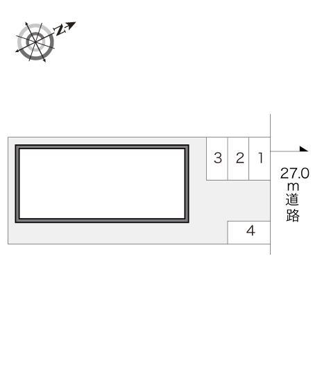オーキッド(17881)の駐車配置図