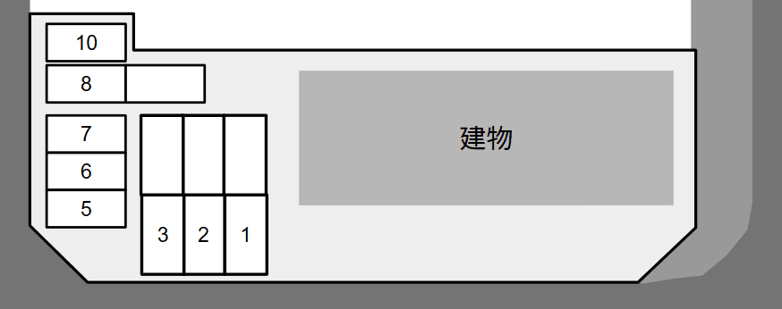 メルエム　ソレイユの駐車配置図