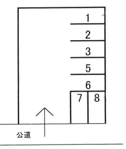 滝瀬駐車場の駐車配置図