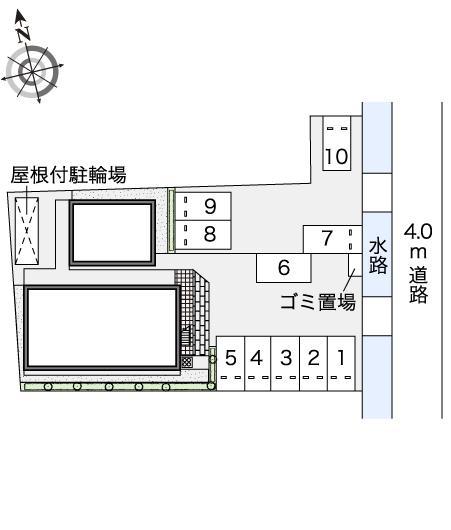 シャトーナカジマＣ棟(36774)の駐車配置図