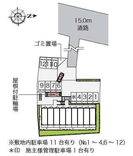 ヒルズＭＴ八幡(43400)の駐車配置図