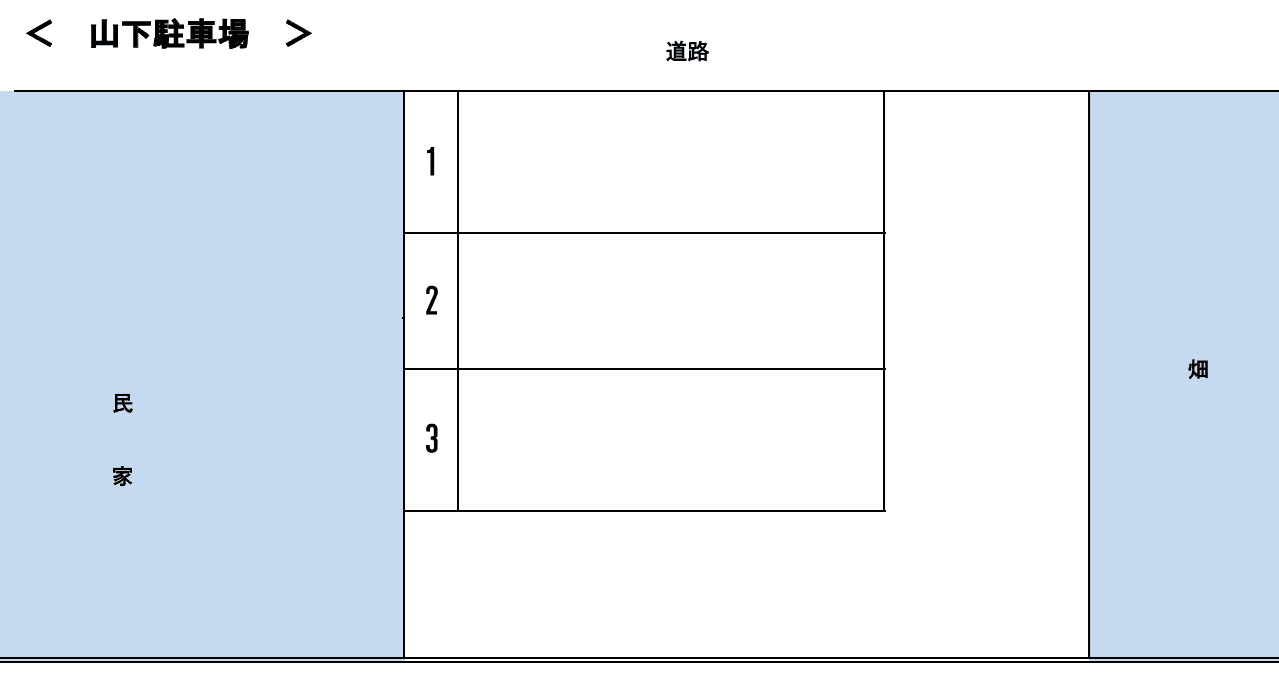 山下駐車場の駐車配置図