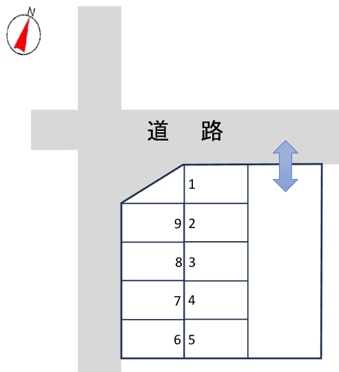 元町第２PKの駐車配置図