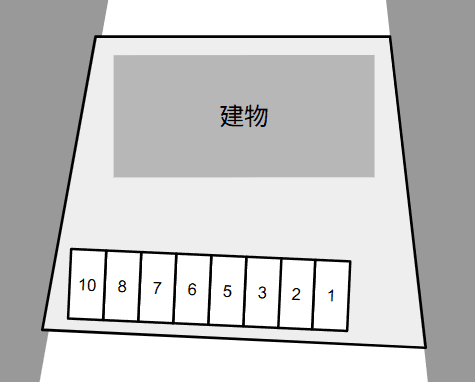 Ｓ.Ｓパンシオンの駐車配置図