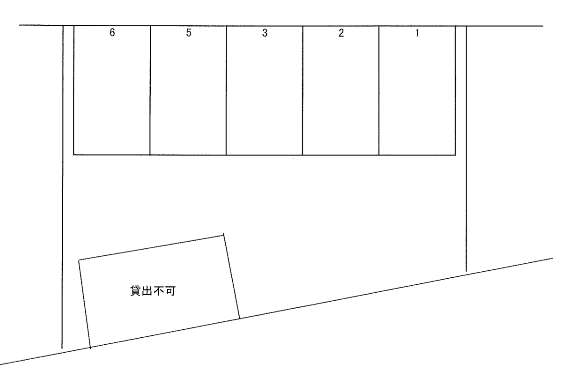 上１丁目遠藤駐車場の駐車配置図