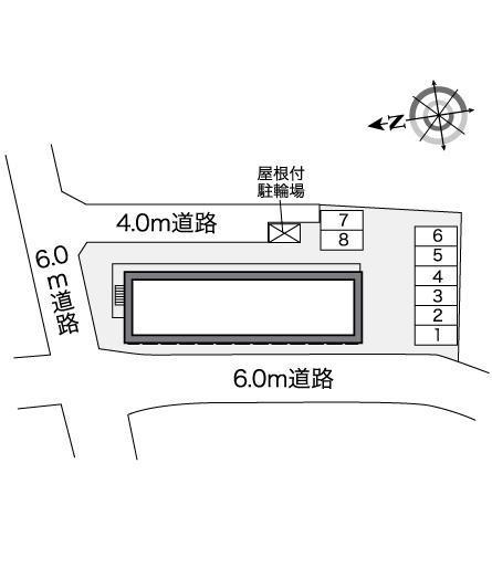 ソレイユ(26390)の駐車配置図