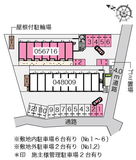 クレイノディン　カント(56716)の駐車配置図