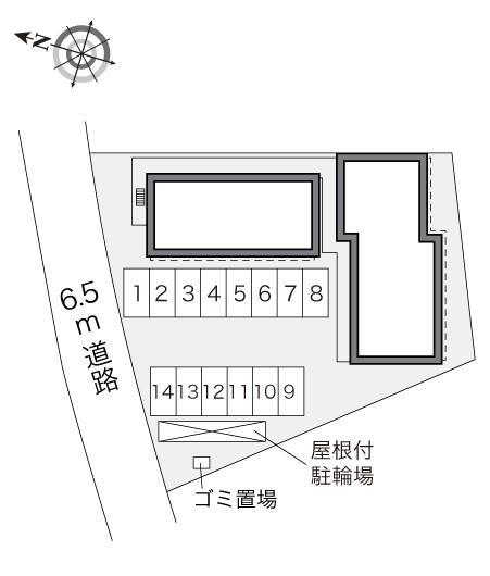 マンダリーヌⅡ(28989)の駐車配置図