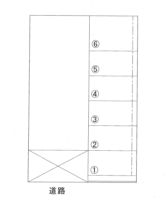 南流山10丁目第2駐車場の駐車配置図