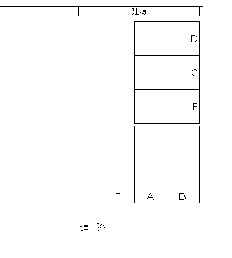 金沢駐車場の駐車配置図