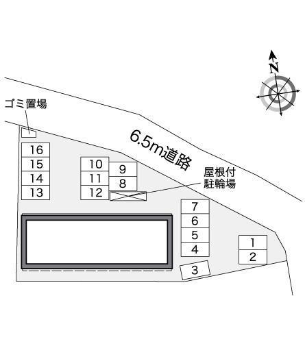 パームスルーム(39497)の駐車配置図