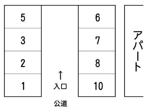 光洋パーキングの駐車配置図