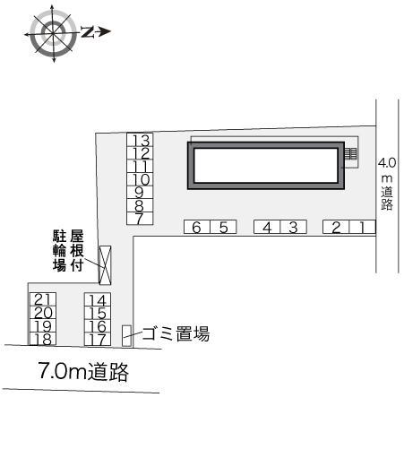 メルベーユⅡ(28736)の駐車配置図