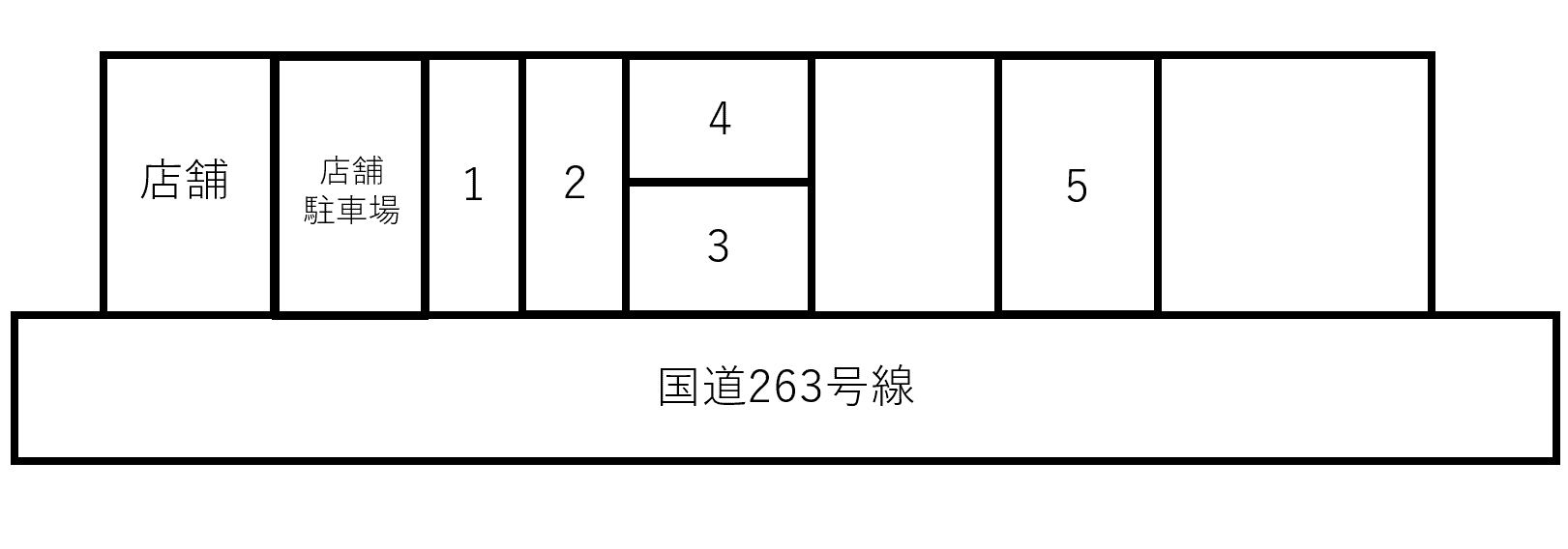東入部263駐車場の駐車配置図