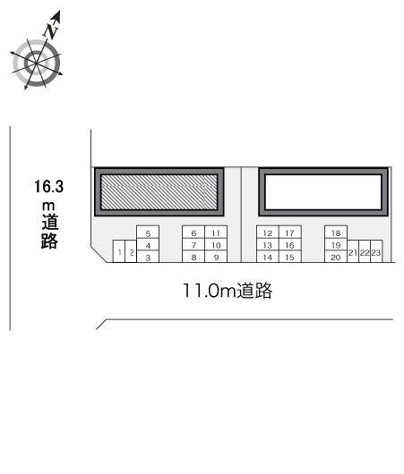 ドリームハイツⅡ(20224)の駐車配置図