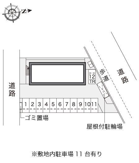 シュロス(13391)の駐車配置図
