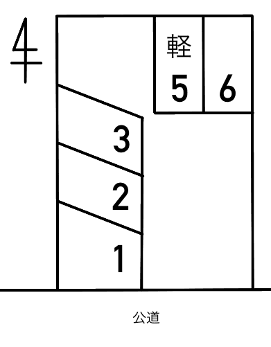 211大塩町１丁目の駐車配置図