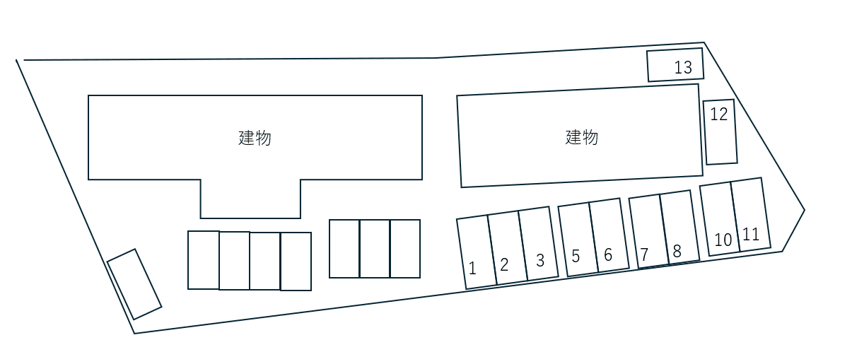 ウエストビレッジ別駐車場の駐車配置図