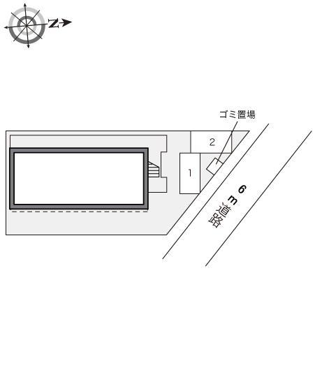 ハックベリー(15691)の駐車配置図