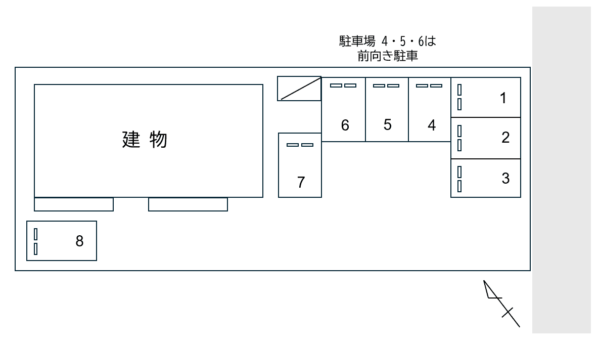 FKプレジール山ノ前駐車場の駐車配置図