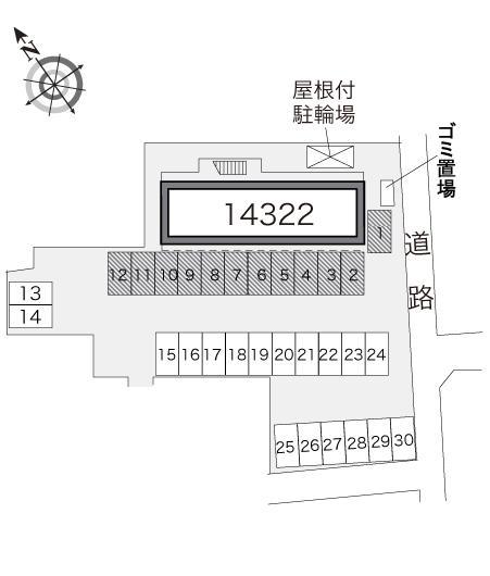 ｆｌｏｒａ(14322)の駐車配置図
