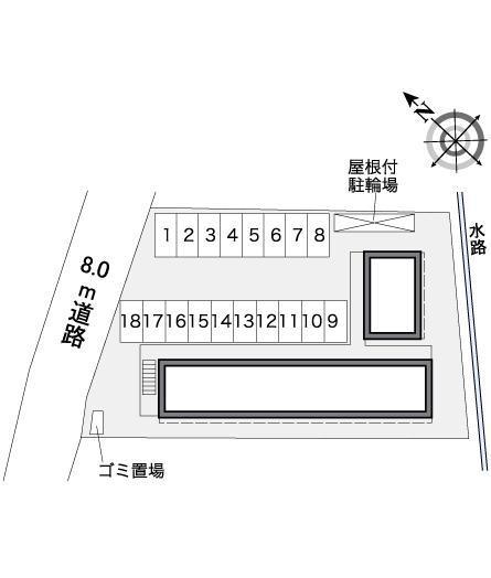 椿原(39571)の駐車配置図