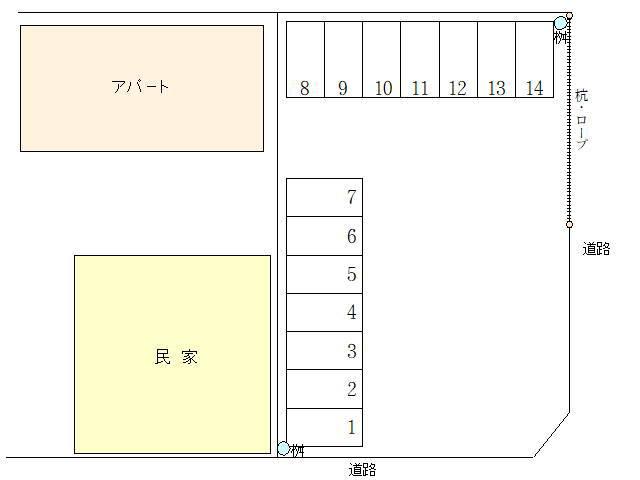 フレンズパーキングの駐車配置図