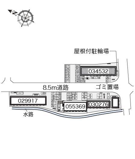 大田東館(34532)の駐車配置図