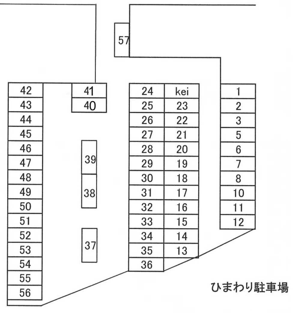 ひまわり駐車場（志木）の駐車配置図