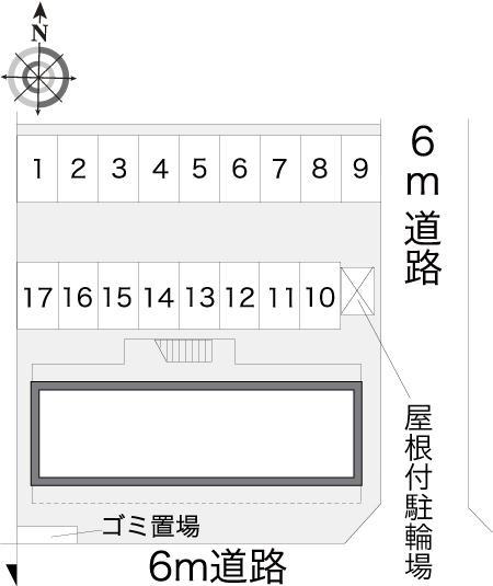 山手(14363)の駐車配置図