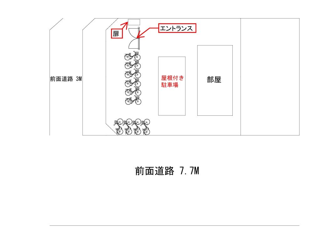 西新井栄町2丁目駐車場の駐車配置図