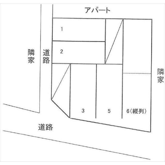 城南1丁目パーキングの駐車配置図