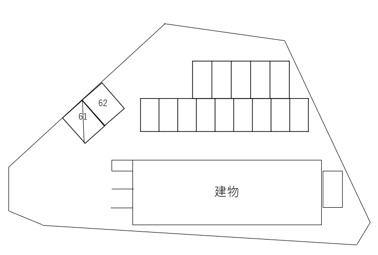 ホーム不動産ガレージ7の駐車配置図