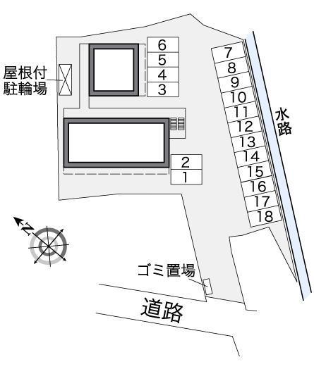 花ノ木(36374)の駐車配置図