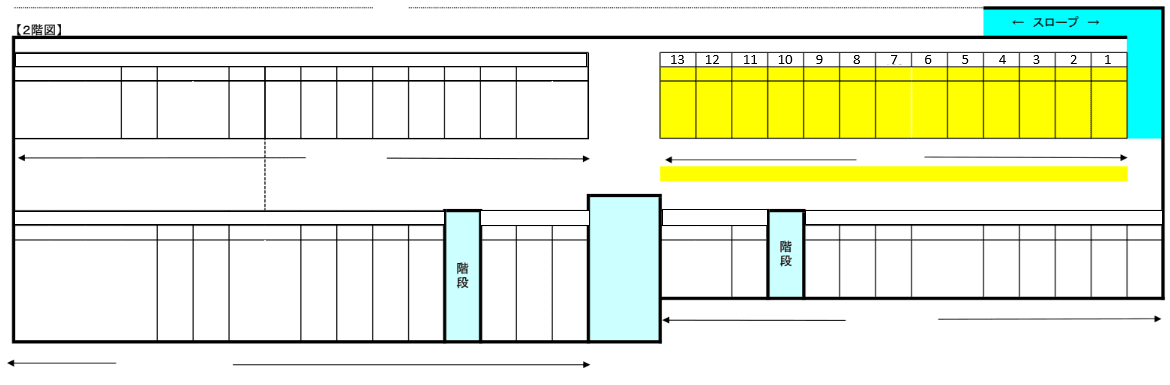 旭川市宮下通４丁目駐車場の駐車配置図