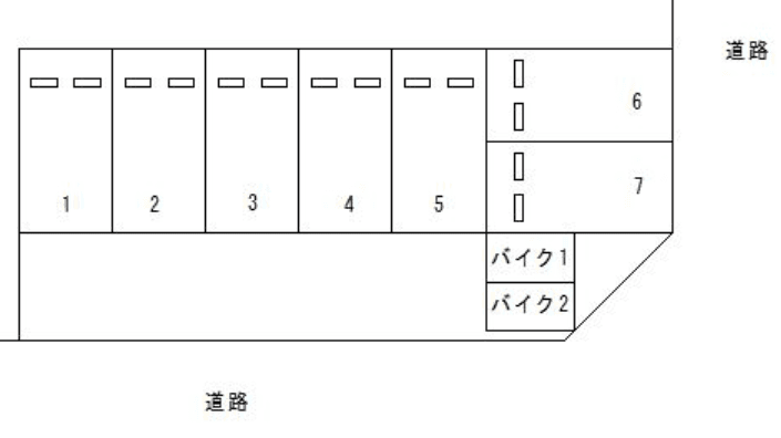 FK港栄３丁目Kパーキングの駐車配置図