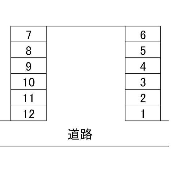 PD佐塚駐車場の駐車配置図