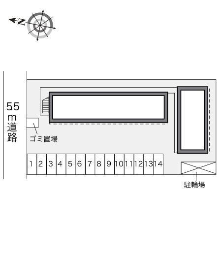 くすの木Ⅱ(23171)の駐車配置図