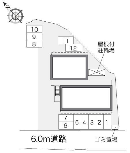 ＯＡＫＳ(33900)の駐車配置図