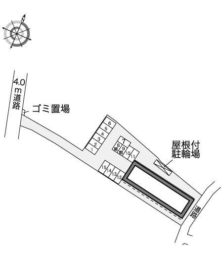 リチェズ(42025)の駐車配置図