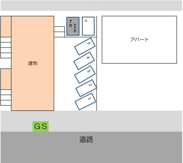 アヴェニュースクエア水元　駐車場の駐車配置図