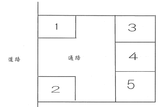 苗代町浅井駐車場の駐車配置図