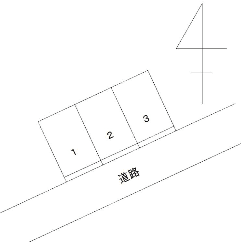 FK岸和田3丁目中村ガレージの駐車配置図