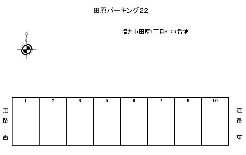 田原パーキング22の駐車配置図